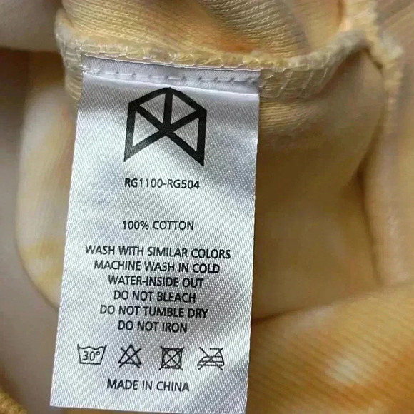 Raw Gear White/Gold Tie-Dye Hoodie Model# RG504, size Medium - Picture 9 of 12